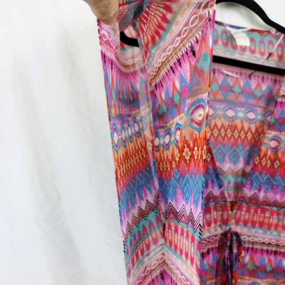 Profile by Gottex Santa Fe Mesh Swim Cover Up Caftan Size S/Petite - Picture 8 of 14